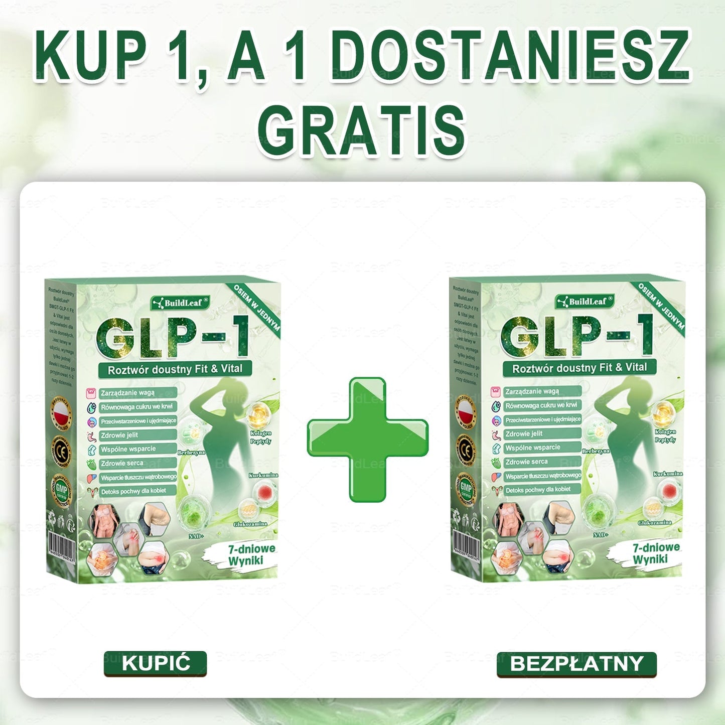 ❤️❤️Oficjalny sklep Polska | BuildLeaf® GLP-1 8-w-1 Fit & Vital Rozwiązanie (Jednorazowe dziennie, widoczne zmiany w ciągu 7 dni) ✅ Otyłość, zdrowie sercowo-naczyniowe, cukrzyca, bezdech senny, zdrowie jelit, problemy ze stawami i inne.