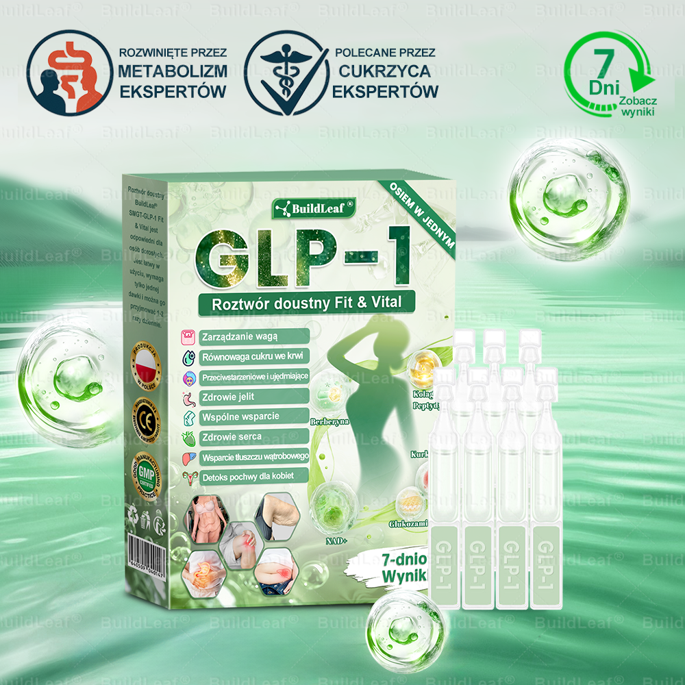 ❤️❤️Oficjalny sklep Polska | BuildLeaf® GLP-1 8-w-1 Fit & Vital Rozwiązanie (Jednorazowe dziennie, widoczne zmiany w ciągu 7 dni) ✅ Otyłość, zdrowie sercowo-naczyniowe, cukrzyca, bezdech senny, zdrowie jelit, problemy ze stawami i inne.