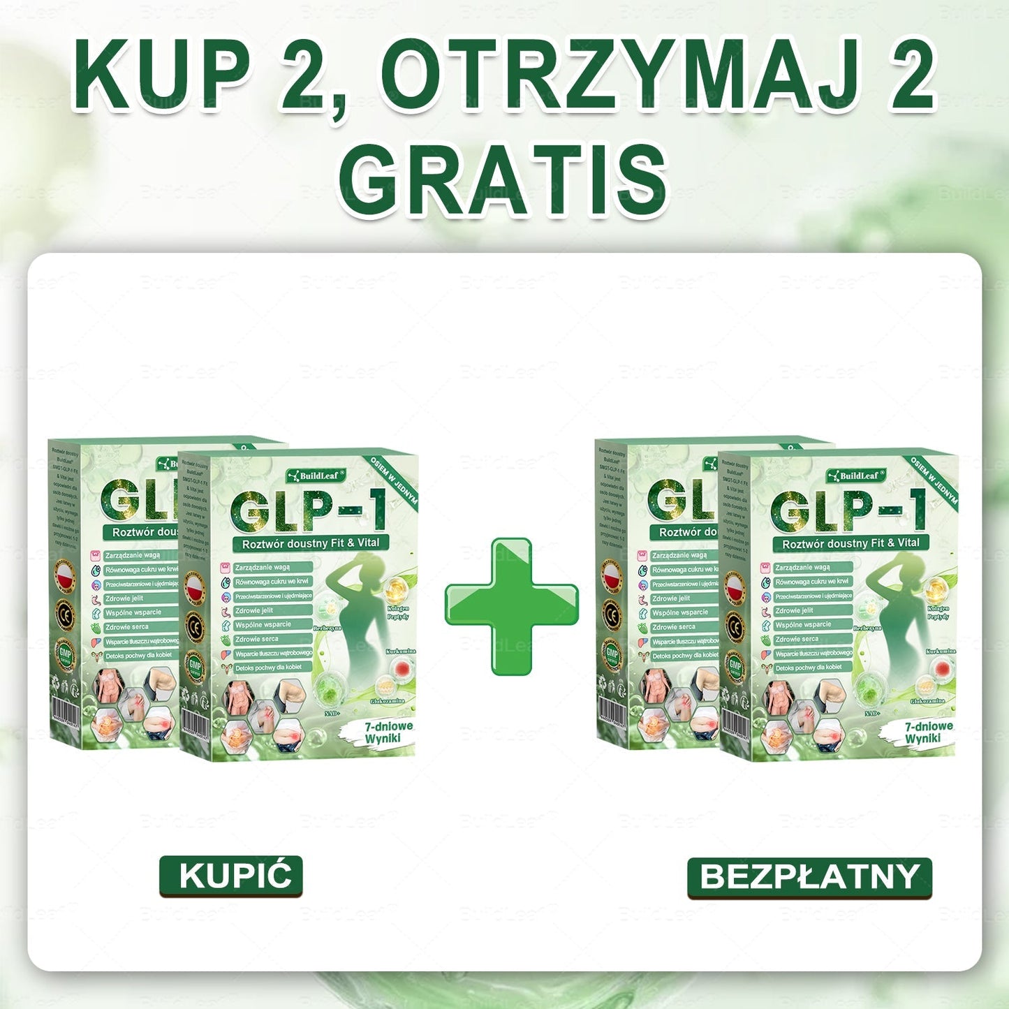 ❤️❤️Oficjalny sklep Polska | BuildLeaf® GLP-1 8-w-1 Fit & Vital Rozwiązanie (Jednorazowe dziennie, widoczne zmiany w ciągu 7 dni) ✅ Otyłość, zdrowie sercowo-naczyniowe, cukrzyca, bezdech senny, zdrowie jelit, problemy ze stawami i inne.