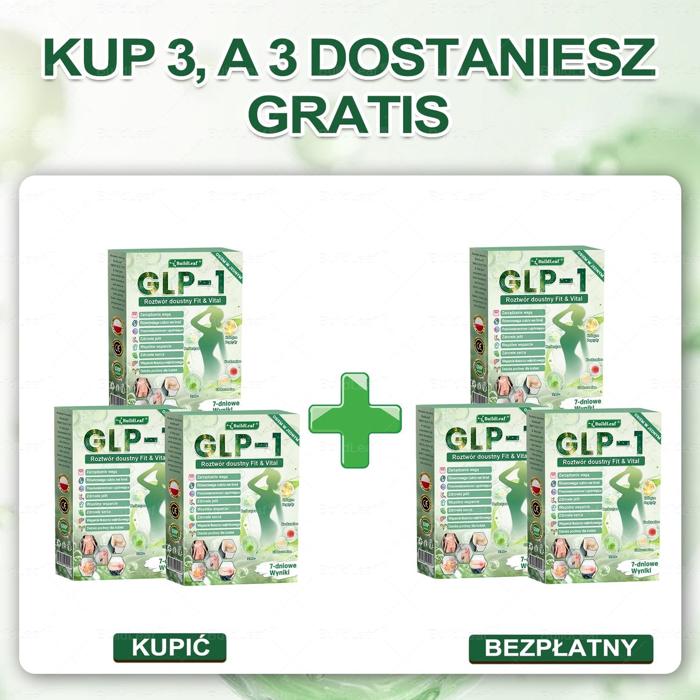 ❤️❤️Oficjalny sklep Polska | BuildLeaf® GLP-1 8-w-1 Fit & Vital Rozwiązanie (Jednorazowe dziennie, widoczne zmiany w ciągu 7 dni) ✅ Otyłość, zdrowie sercowo-naczyniowe, cukrzyca, bezdech senny, zdrowie jelit, problemy ze stawami i inne.
