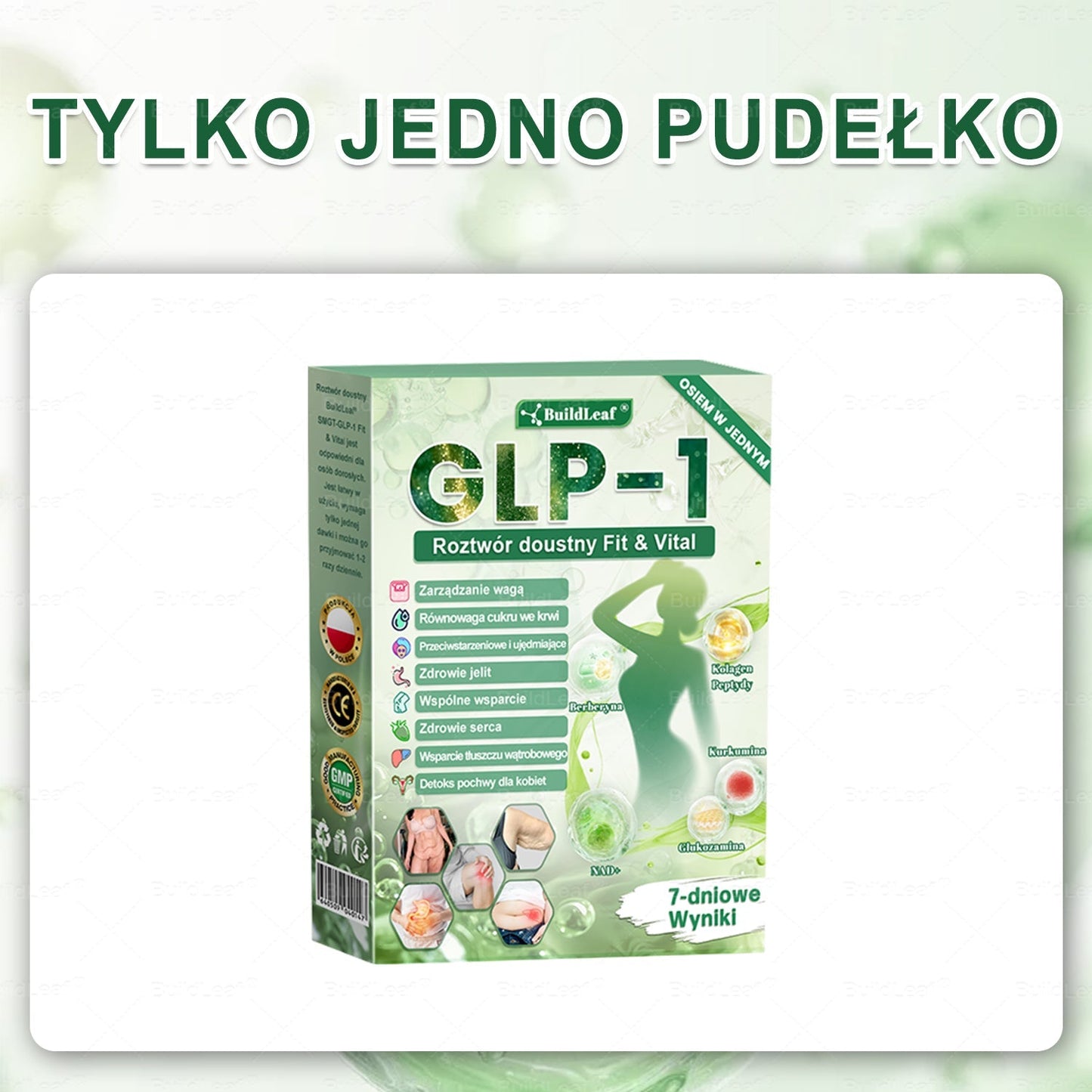 ❤️❤️Oficjalny sklep Polska | BuildLeaf® GLP-1 8-w-1 Fit & Vital Rozwiązanie (Jednorazowe dziennie, widoczne zmiany w ciągu 7 dni) ✅ Otyłość, zdrowie sercowo-naczyniowe, cukrzyca, bezdech senny, zdrowie jelit, problemy ze stawami i inne.